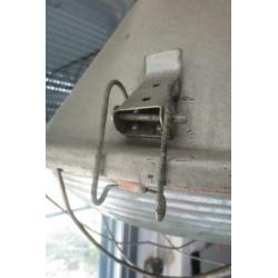 Twee stoere industriële hanglampen