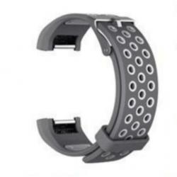 siliconen bandje voor Fitbit Charge 2 Grijs en wit