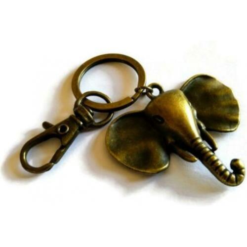 Sleutelhanger Olifant Antiek Brons