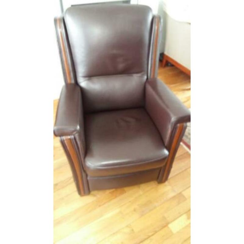 Leder fauteuil