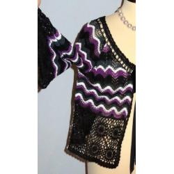 DIDI prachtig gehaakt vestje-vest-bolero 44 46 L XL