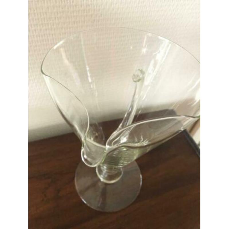 Vintage glazen schenk glas UNIEK