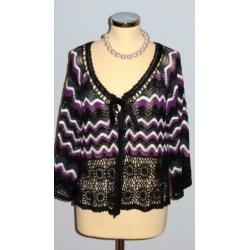 DIDI prachtig gehaakt vestje-vest-bolero 44 46 L XL