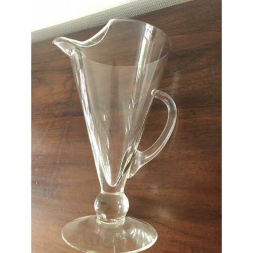 Vintage glazen schenk glas UNIEK