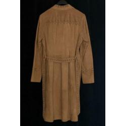 Prachtige suede jas met veel mooie details mt 38