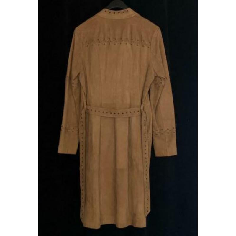 Prachtige suede jas met veel mooie details mt 38
