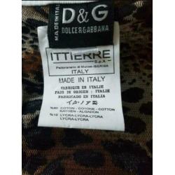 Mooie witte/luipaard  top D&G / Dolce & Gabbana maat S  / 36