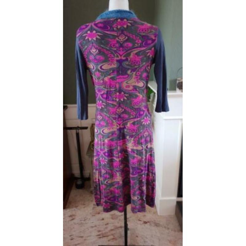 ZGAN lange DERHY jurk paars / fuchsia S 36, jurkje, paarse