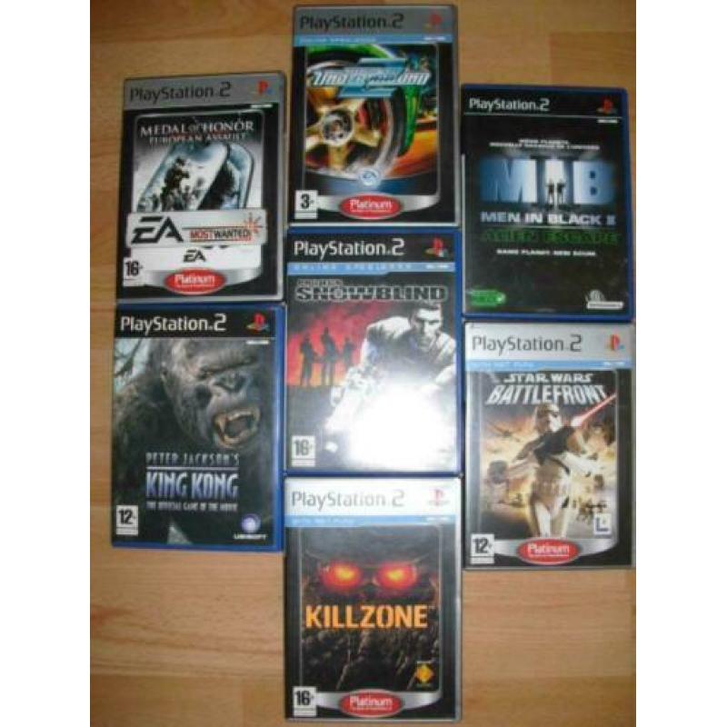 Te koop play station 2 met nieuwe spelen