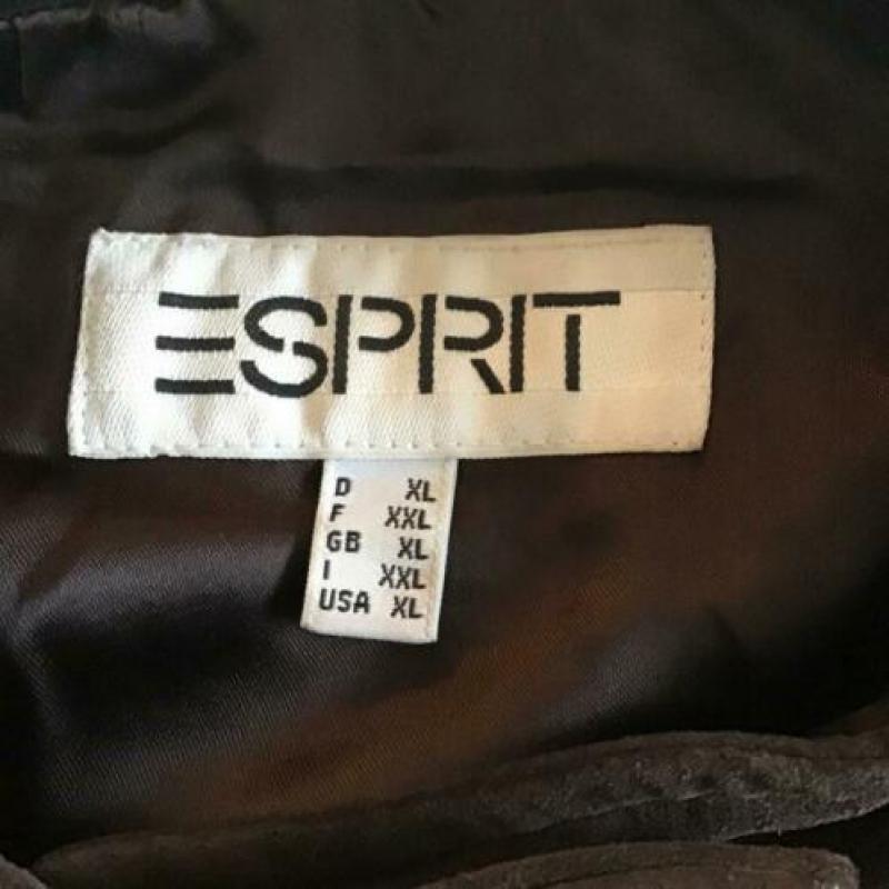 Esprit suède jasje maat XL bruin in mooie staat