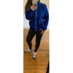 Oversized blauw vintage jasje van Lacoste