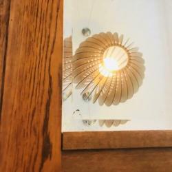 Art nouveau spiegel met geslepen glas