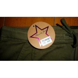 stretch broek groen maat 44 42 l