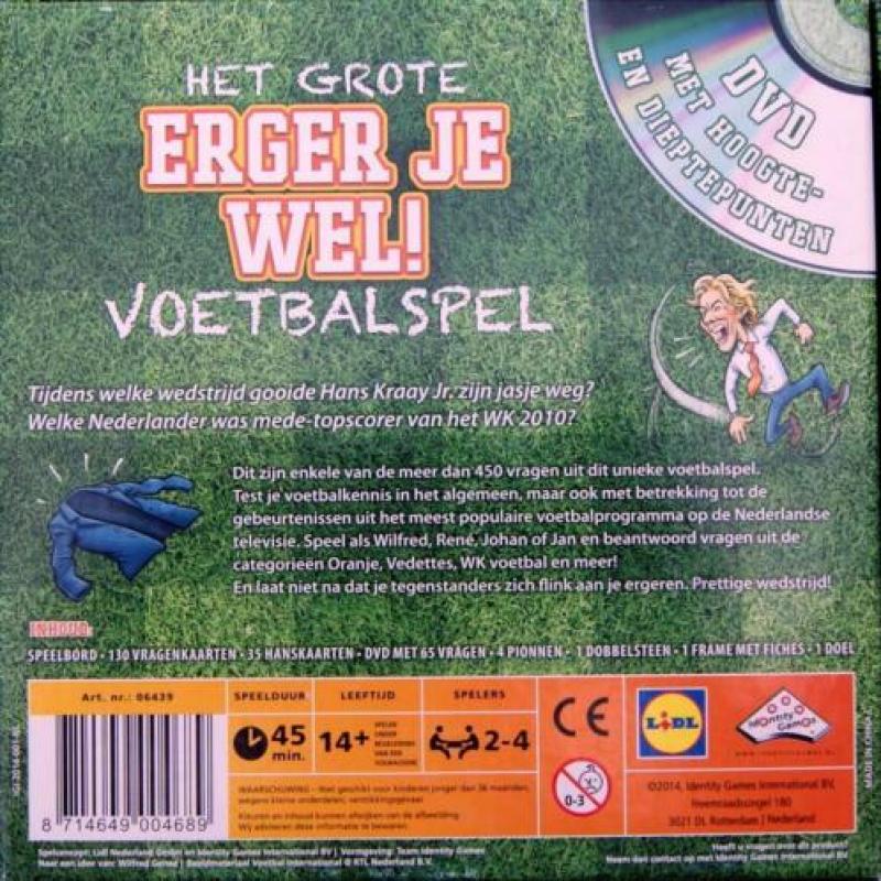 Het grote erger je wel voetbalspel