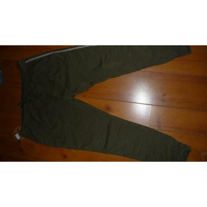 stretch broek groen maat 44 42 l