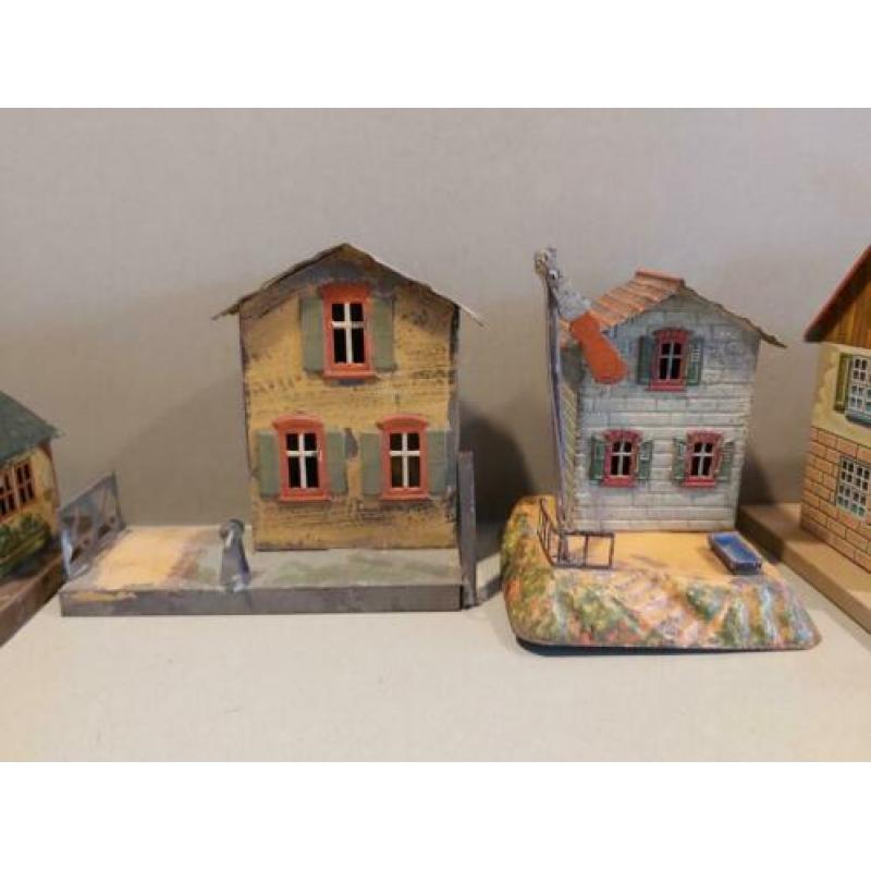 4x huis blik Marklin Bing Spoor 1 en 0