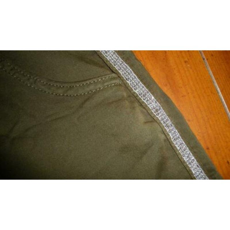 stretch broek groen maat 44 42 l
