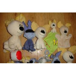 Woezel en Pip knuffels knuffel set XL heel veel stuks!