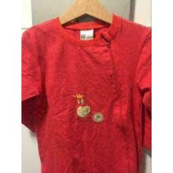 Rood baby boxpakje,maat: 92
