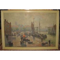 =Oskar Koch 1886-1914===vismarkt in een Hollandse stad===