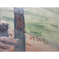=Oskar Koch 1886-1914===vismarkt in een Hollandse stad===