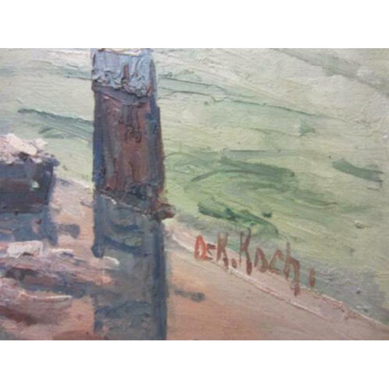 =Oskar Koch 1886-1914===vismarkt in een Hollandse stad===