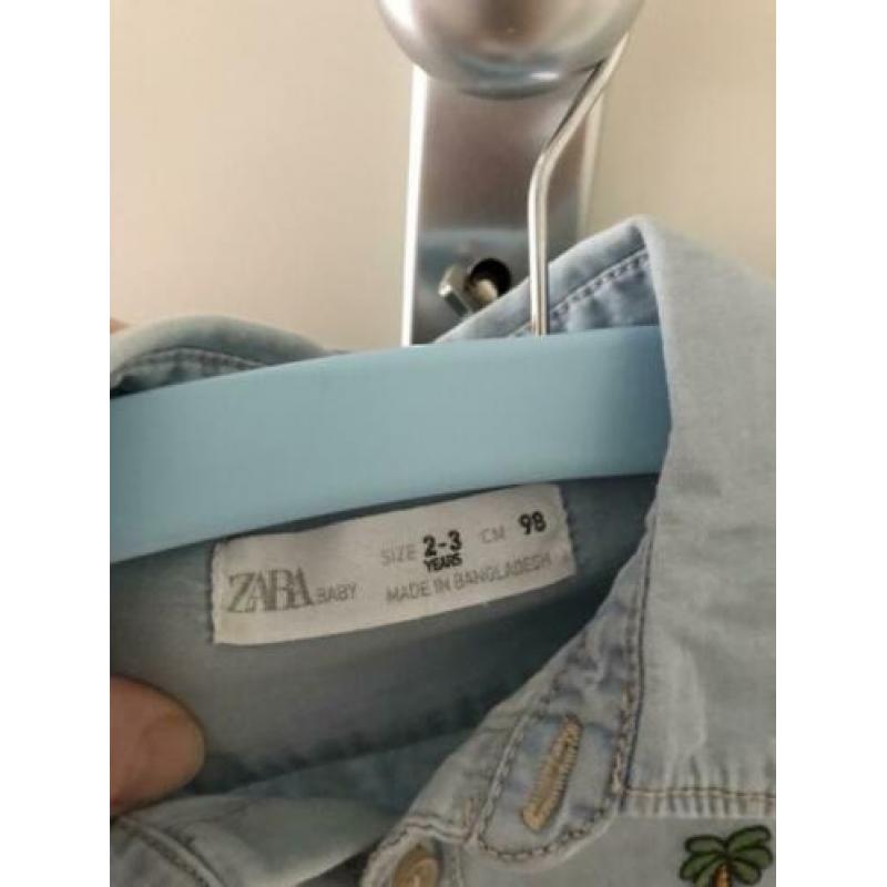 Blouse Zara jongen spijker nieuw maat 98