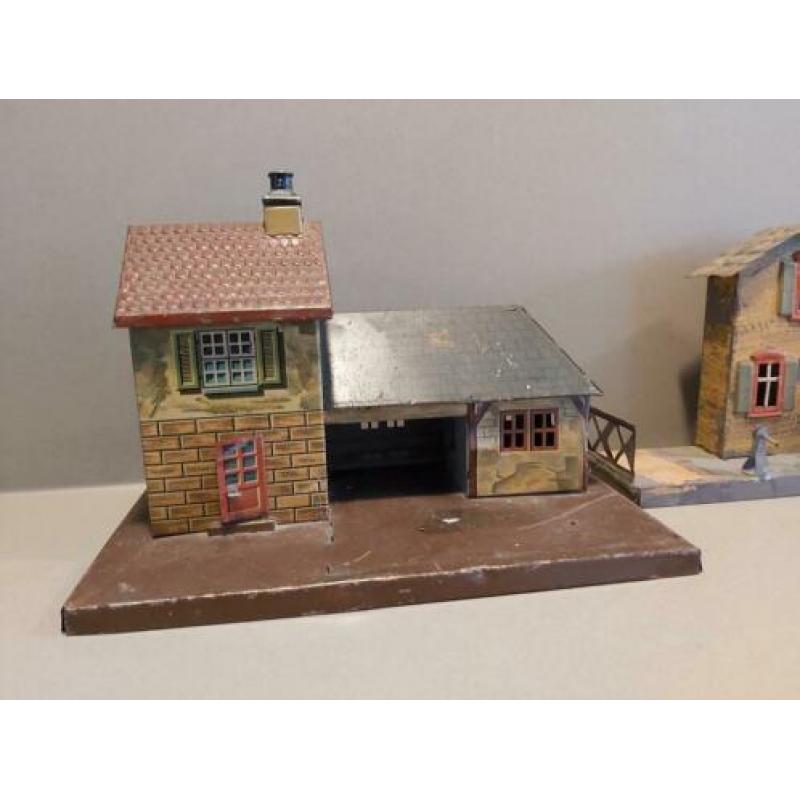 4x huis blik Marklin Bing Spoor 1 en 0