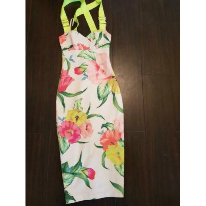 Tedd baker geweldig mooie bloemen jurk Ibiza festival xxs