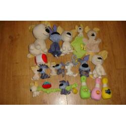 Woezel en Pip knuffels knuffel set XL heel veel stuks!