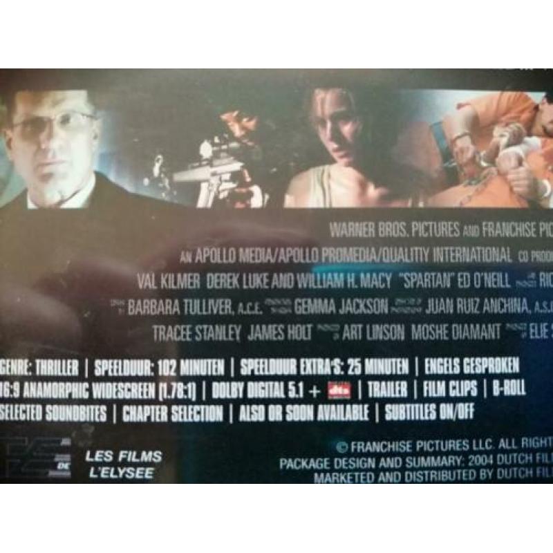 DVD - Spartan ( Val Kilmer William H Macy )