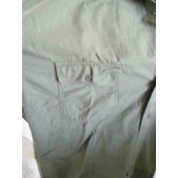 Zara man overhemd legergroen mt L