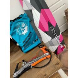 Complete Cabrinha kite set (Radar 9m + bar +board)