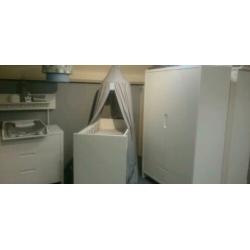 Babykamer Quadro wit van childhome (kast, commode, ledikant)