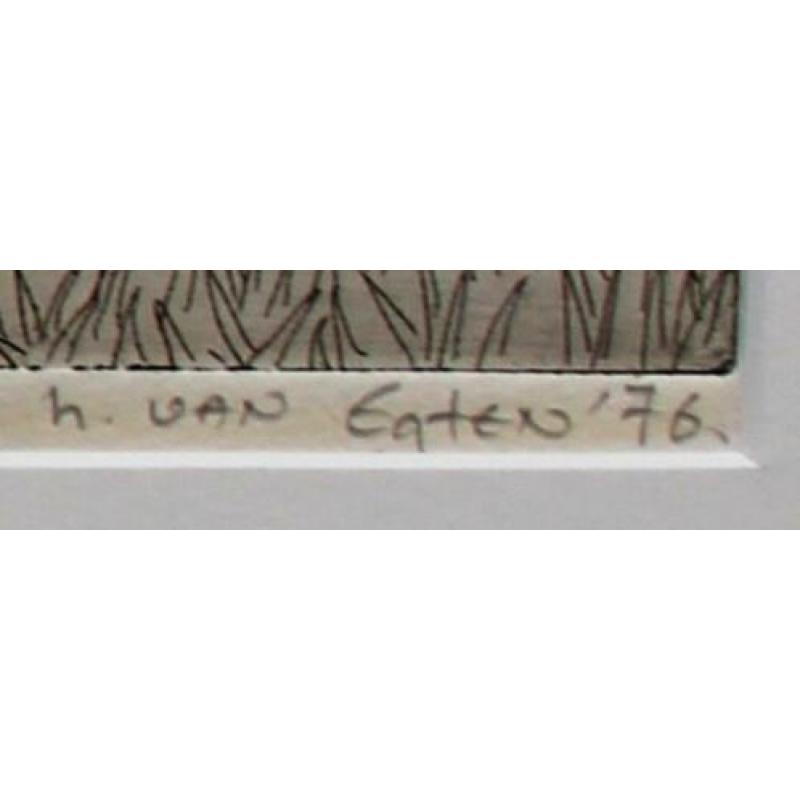 Henriette van Egten - ets - 1976