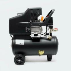 Compressor 24 liter 1,1 kW, max. 8 bar (206 l/min) Zwart