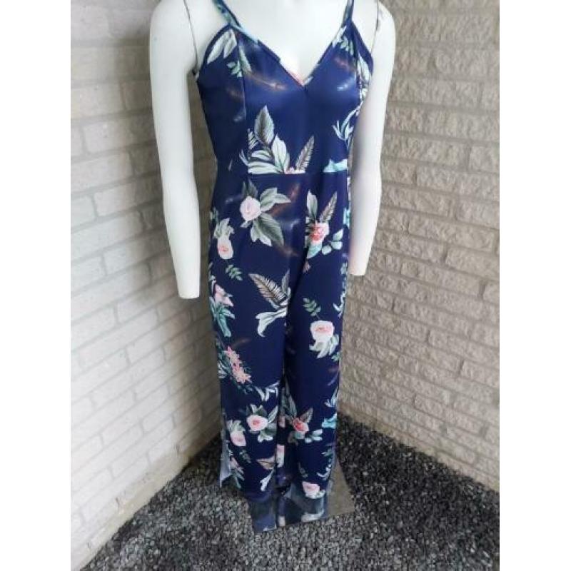 Donkerblauwe jumpsuit maat XL