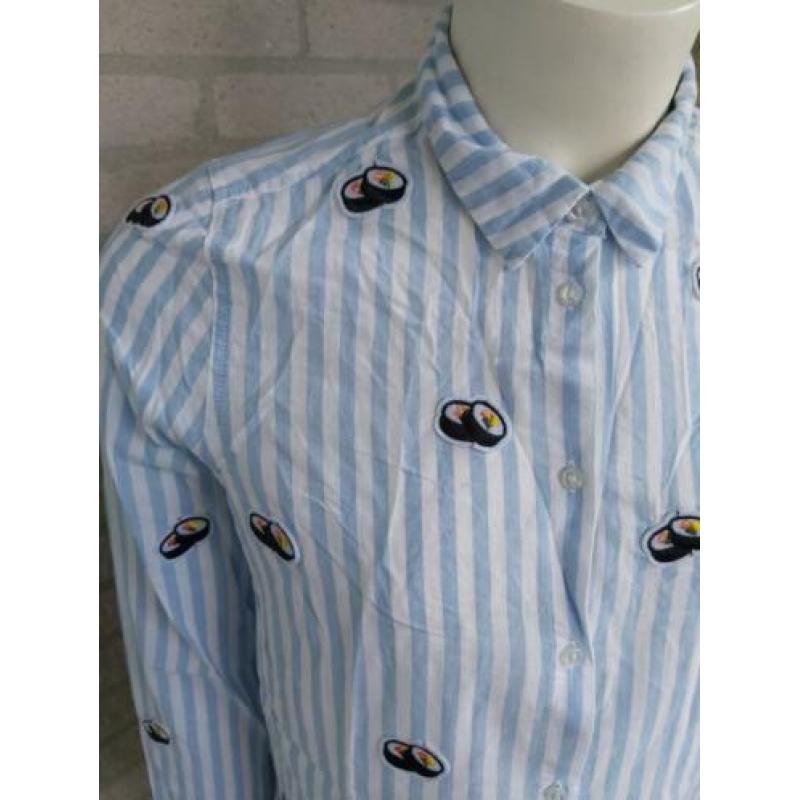 Blouse met sushi's van H&M maat S