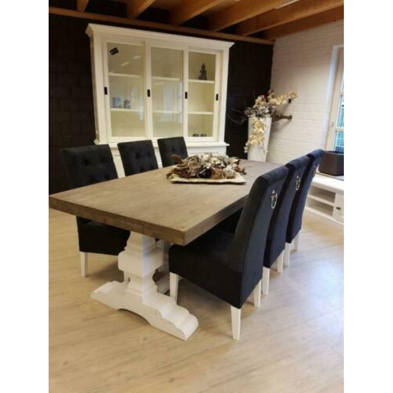 *ACTIE* 6 Stuks Landelijke Eetkamerstoelen Donella (5)