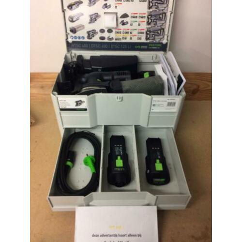 Festool dtsc400 set accu schuurmachine Bluetooth
