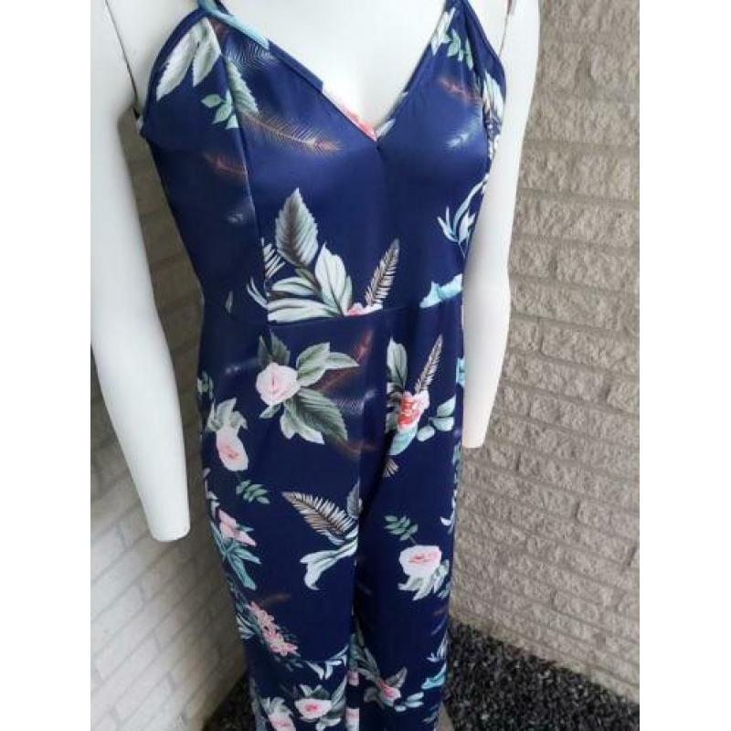 Donkerblauwe jumpsuit maat XL
