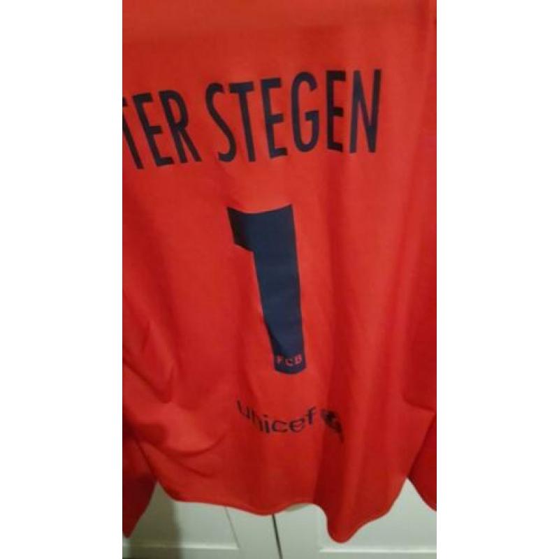 Barcelona voetbalshirt Ter stegen maat 164