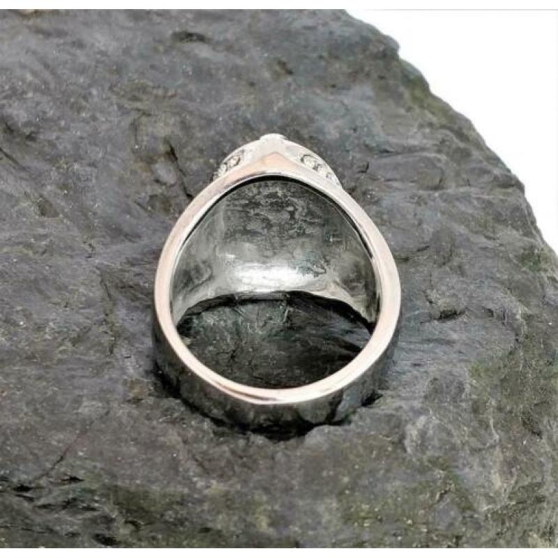Vrijmetselaars Ring 316L Roestvrij staal. Nr. 1901103