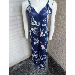 Donkerblauwe jumpsuit maat XL