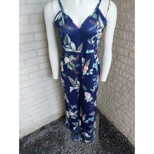Donkerblauwe jumpsuit maat XL