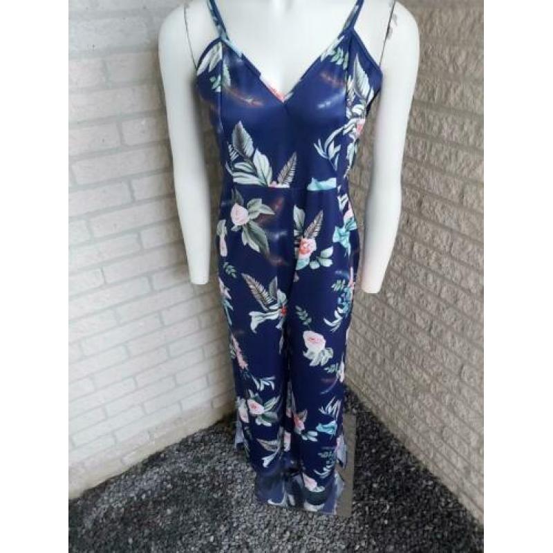 Donkerblauwe jumpsuit maat XL