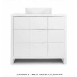 Babykamer Quadro wit van childhome (kast, commode, ledikant)