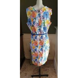 NIEUW pencil LINDY BOP jurk dress mt XL 44/46, jurkje, blauw