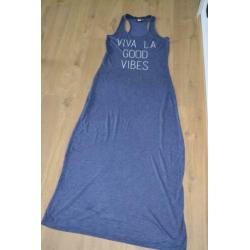 Catwalk Jukie lange jurk blauw maat L