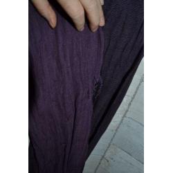 sjaal zwart aubergine paars - i92